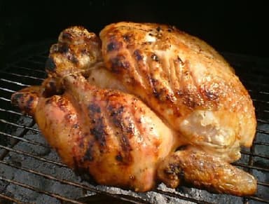 Pollo a las Brazas + Fritas