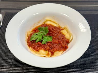 Raviolones de Pollo y Puerro